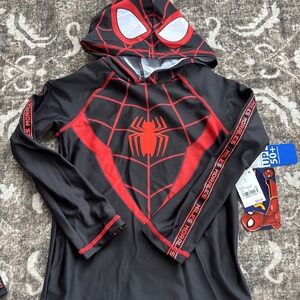 Boys size 5 6 long sleeve Spider-Man rash guard Miles Morales